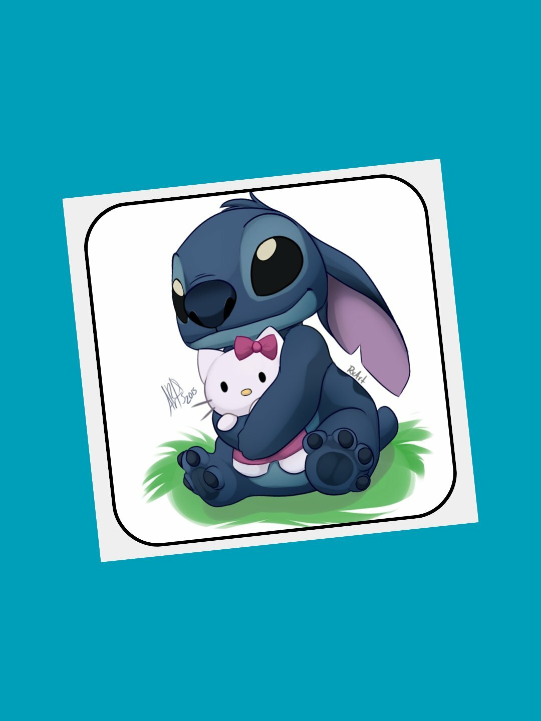 3D наклейка "Стич" на телефон 3D наклейка "Стич" на телефон.