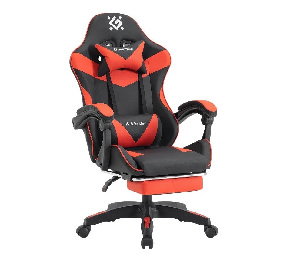 Кресло игровое Defender 64057 TORNADO BLACK/RED PU — фото 1