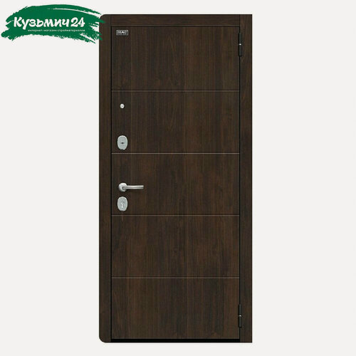 Изображение товара Дверь металлическая Bravo R3 Almon, Wenge Veralinga, лунный камень 205х86 R 033-1789