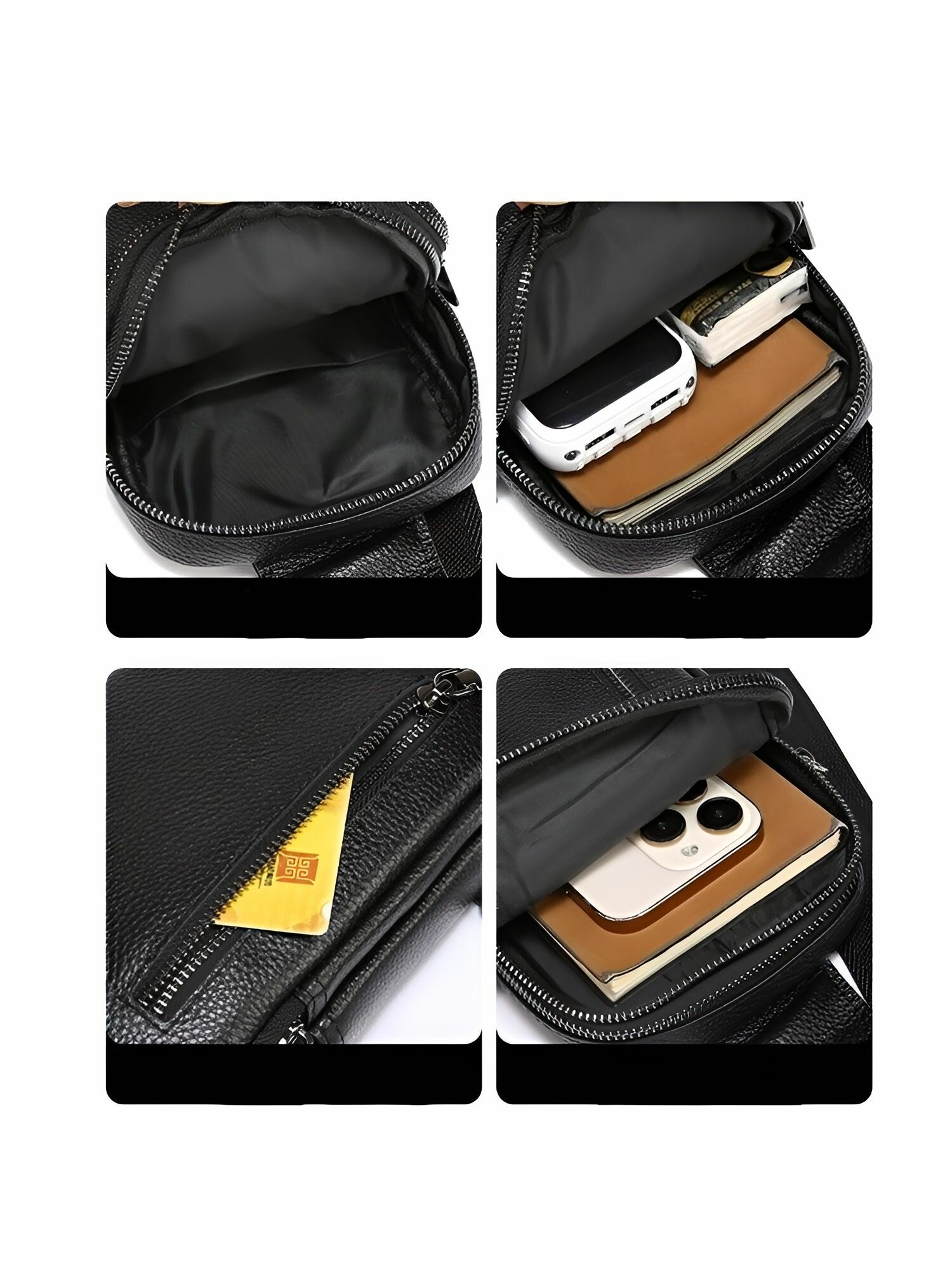 Сумка КожаноFF, фактура матовая, черный — фото 1