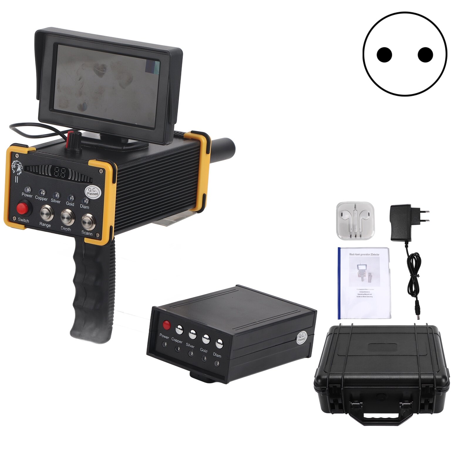 Детектор металла с дисплеем 1000 м большой диапазон дистанционного металлического сканера Медный серебряный золото.