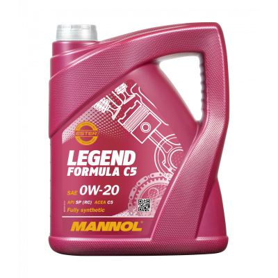 Масло моторное MANNOL LEGEND FORMULA C5 0W20 5 литров для авто