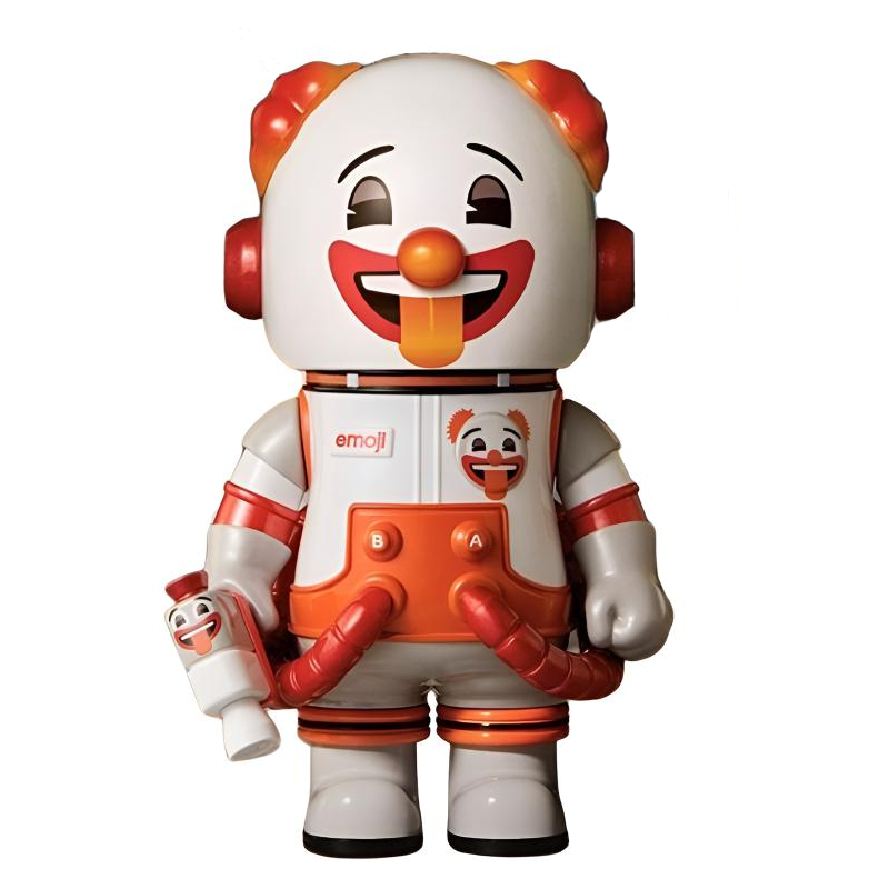 Фигурка унисекс POP MART Mega Space Molly X Emoji Series, Confirmed-Remove Camouflage WHY SO SERIOUS (Open)