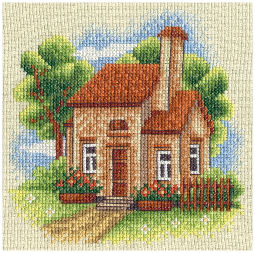 Набор для вышивания "PANNA" AD-0443 ( АД-0443 ) "Домик в саду"