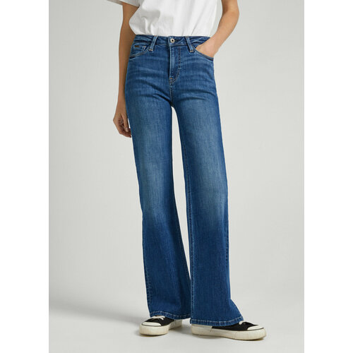 Джинсы клеш Pepe Jeans, размер 27/32, синий брюки клеш pepe jeans размер 29 32 синий