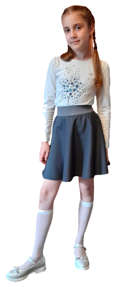 Школьная юбка Альянс-Униформ, размер 32/128, серый