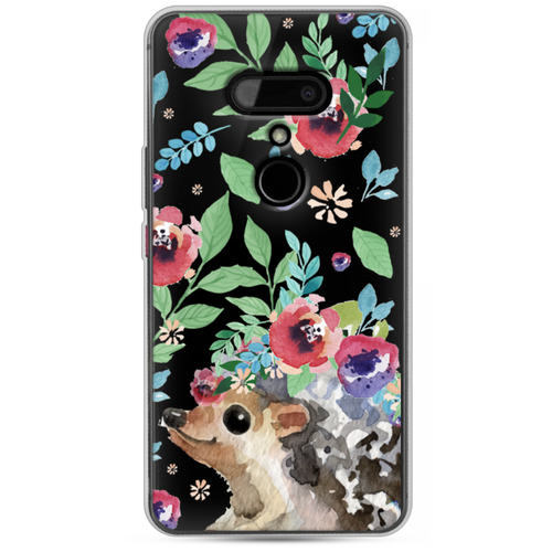 фото Силиконовый чехол ежик в цветах акварель на htc u12 / эйчтиси u12 case place