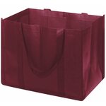 Эко сумка-шоппер для продуктов многоразовая хозяйственная, бордовая Homsu - изображение