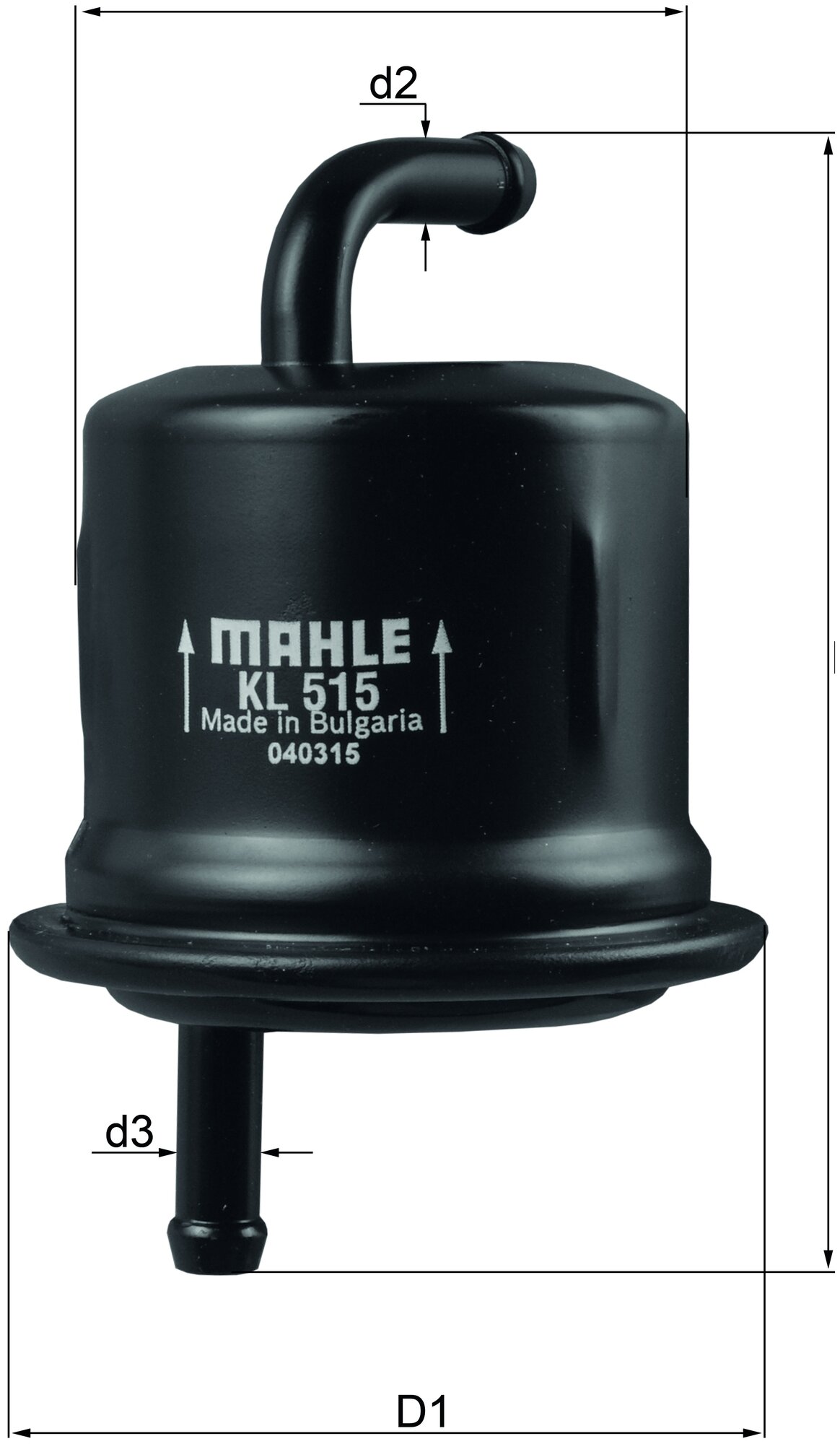 Фильтр топливный MAHLE KL 515