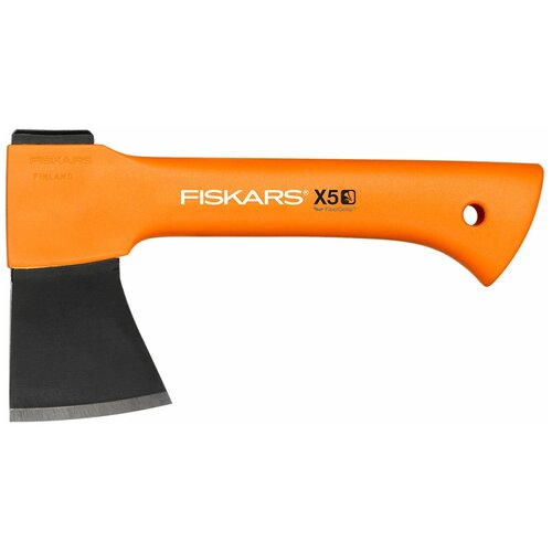 фото Туристический топор fiskars x5-xxs черный/оранжевый