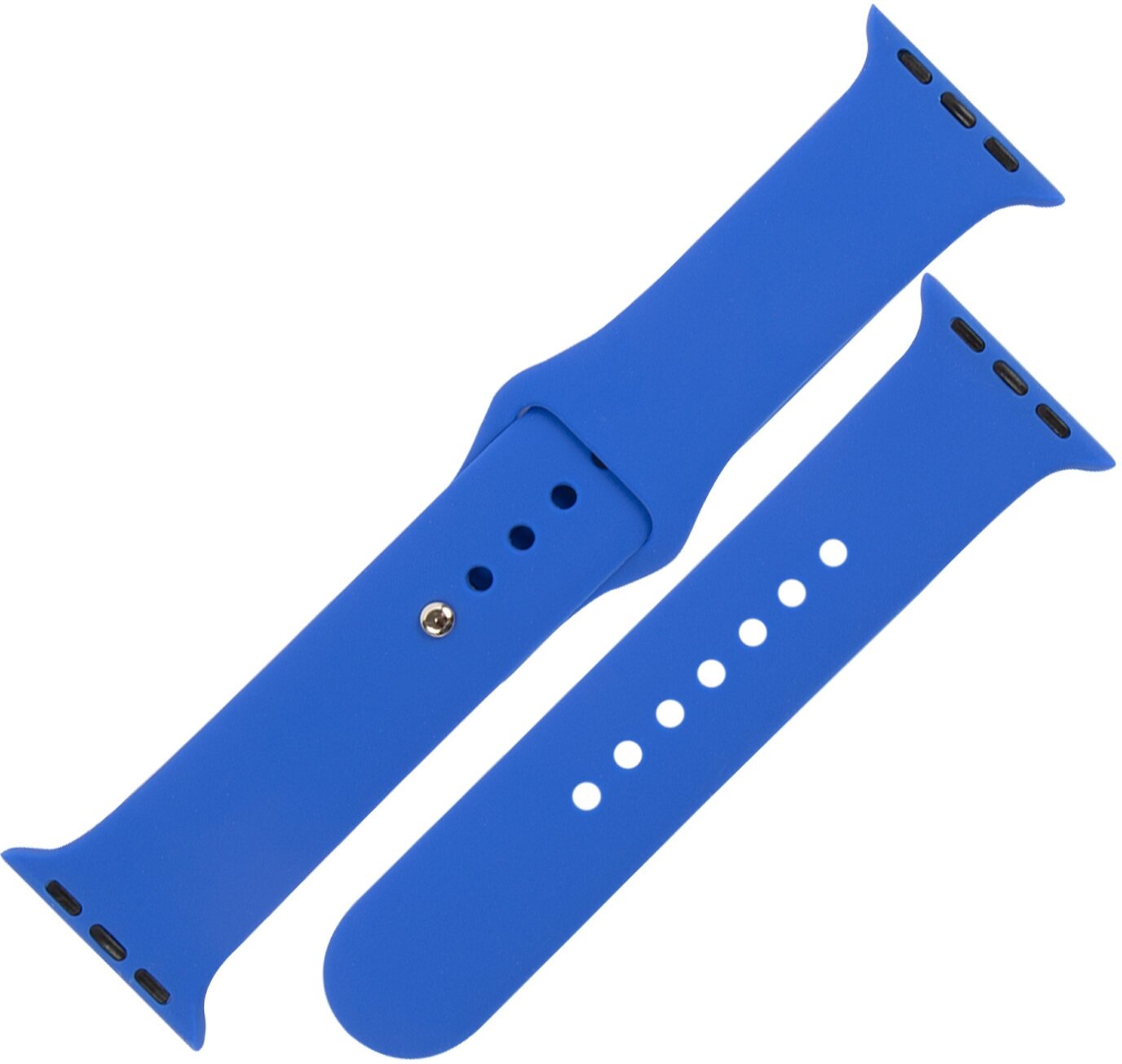 Ремешок для Apple watch 42-44 mm Series 3/4/5 SE/6/Ремешок для смарт часов/Ремешок smart watch/Ремешок силиконовый для Apple/Синий