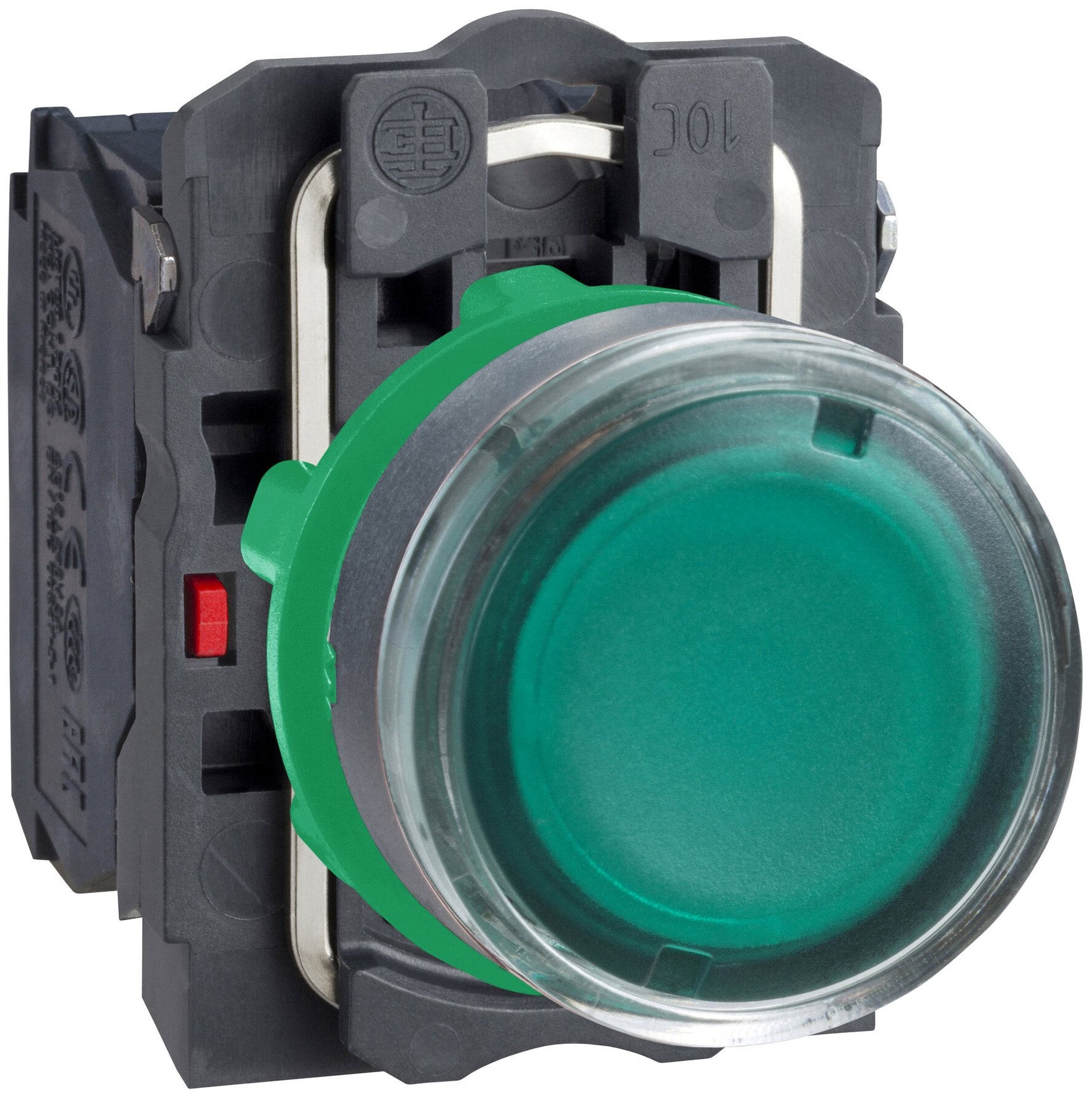 Кнопка зелёная с подсветкой 24В AC/DС 1НО+1НЗ (в сборе) Schneider Electric, XB5AW33B5