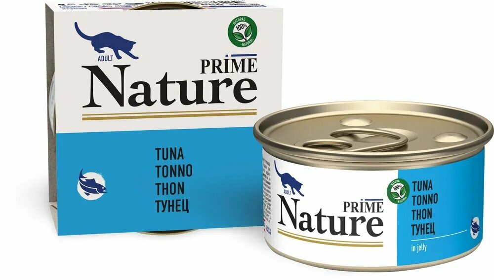 Корм для котят Prime Nature тунец в желе банка 85г