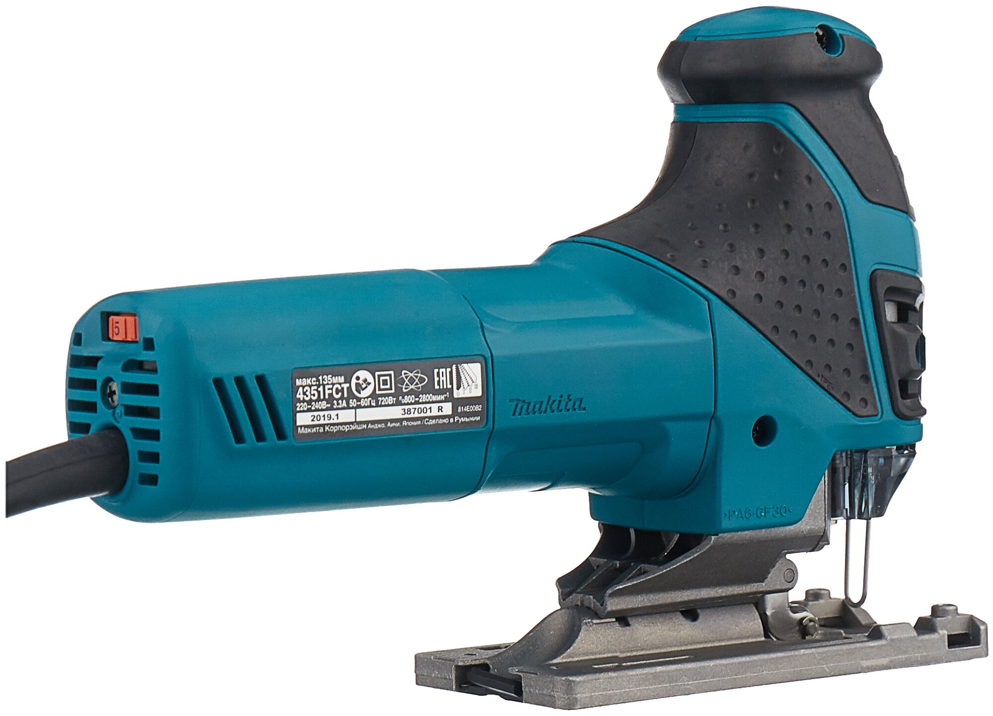 Электролобзик Makita 4351FCT, 720 Вт - фотография № 3