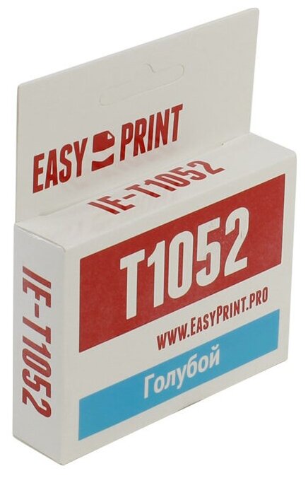 Картридж Easyprint IE-T1052 C13T0732/T1052 для Epson Stylus TX209 C110 CX3900 голубой с чипом - фото №4