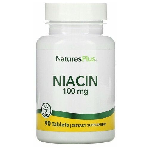 Natures Plus Niacin - ниацин, 100 мг 90 таблеток