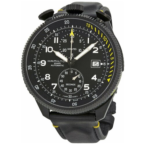 наручные часы hamilton khaki aviation hamilton pilot pioneer aluminium auto артикул h80485835 черный Наручные часы Hamilton Khaki Aviation H76786733, черный