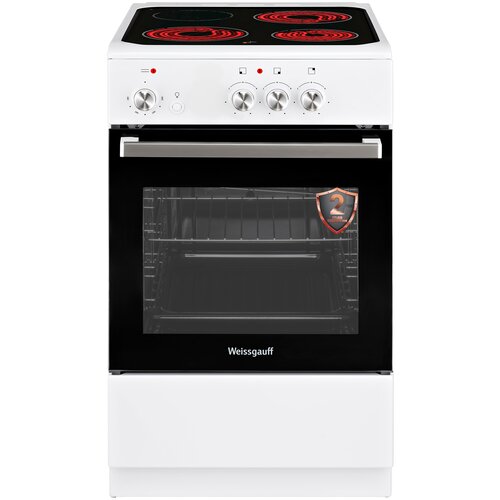 Электрическая плита Weissgauff WES E2V02 WS белый 2302100₽