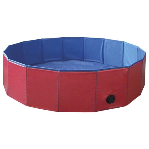 фото Бассейн для собак cooling-pool 160х30см пластик красный/голубой nobby