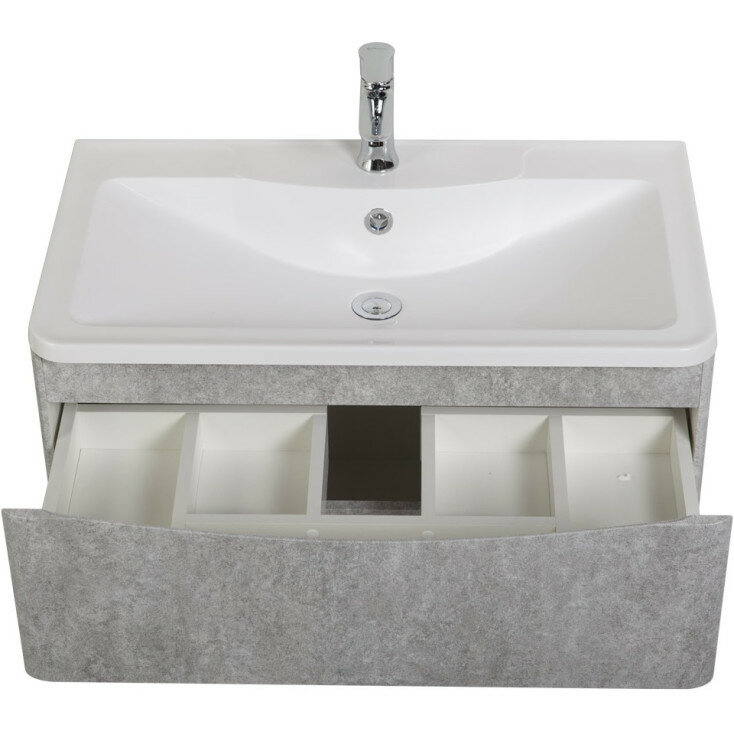 Тумба под раковину BelBagno ACQUA Cemento Verona Grigio ACQUA-900-2C-SO-CVG - фотография № 15