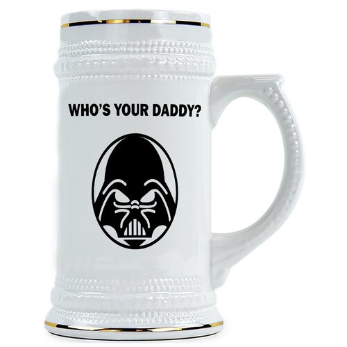 фото Пивная кружка who's your daddy? drabs