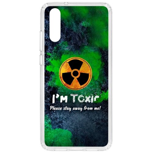 фото Чехол на huawei p20 kruche print toxic кruче