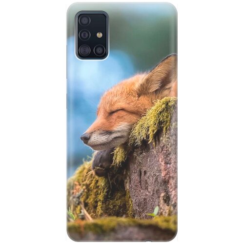 фото Re:pa накладка transparent для samsung galaxy a51 с принтом "умиротворенная лиса"