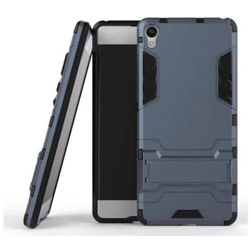 фото Чехол mypads для sony xperia xa противоударный усиленный ударопрочный темно-синий