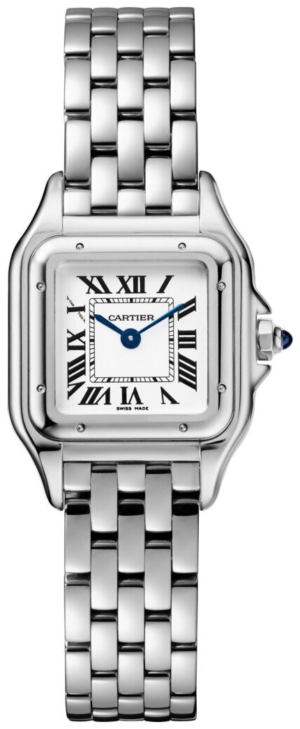 Наручные часы Cartier, белый, серебряный