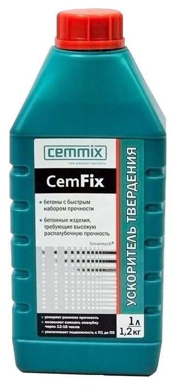 Ускоритель твердения Cemmix CemFix, 1 литр