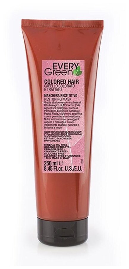 COLORED-HAIR MASHERA PROTETTIVO Маска для окрашеных волос, DIKSON, EVERY GREEN 250 мл