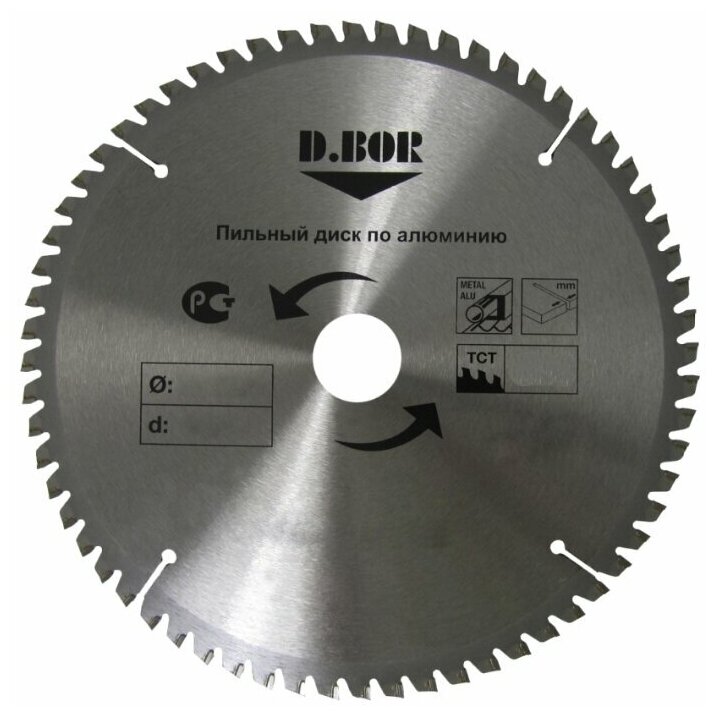 Диск пильный по алюминию (235х30/25.4 мм: Z64) D. BOR 9K-412356405D 16057052