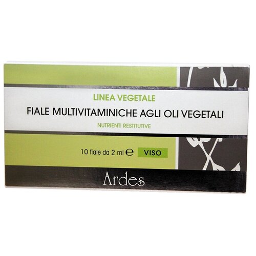 Ardes Fiale Multivitaminiche Agli Oli Vegetali Мультивитаминный флюид для лица, 2 мл, 10 шт. масло для лица шеи и зоны декольте lenel sdelanovsibiri против возрастных изменений 100 мл