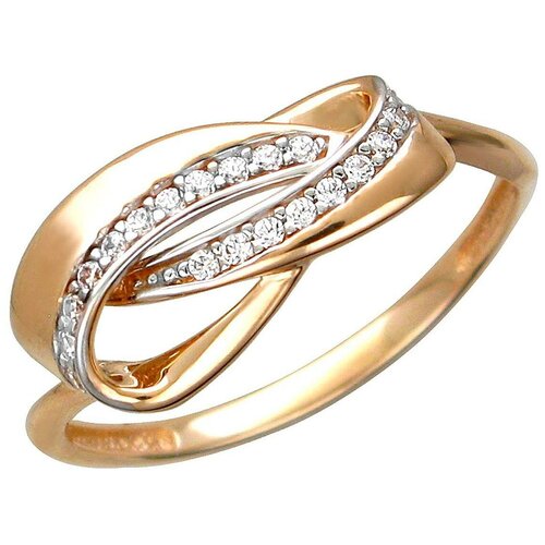 фото Эстет кольцо с 21 фианитом из серебра 01к1512589ар, размер 16.5