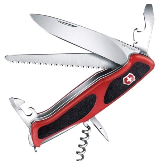 Нож Victorinox RangerGrip 55 красный/черный (0.9563. cb1)