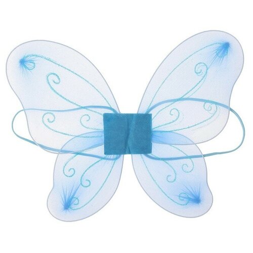 фото Карнавальные крылья фея, для детей, цвет голубой 3740579 . сима-ленд
