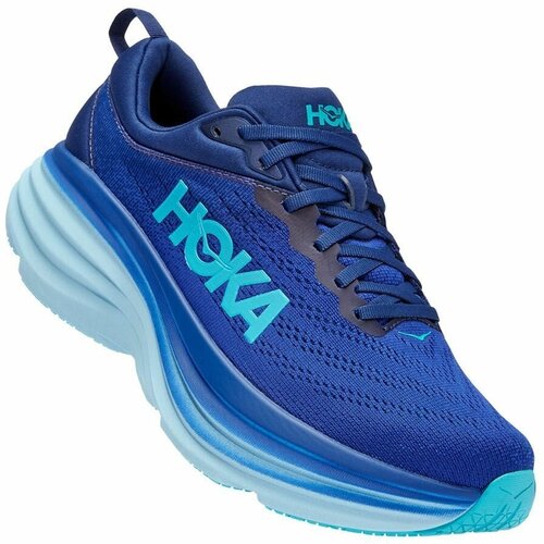 Кроссовки HOKA Bondi 8, полнота D, размер US10.5D/UK10/EU44 2/3/JPN28.5, синий