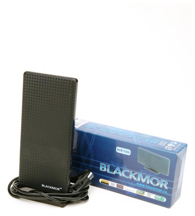 Антенна комнатная BLACKMOR DVB T2 305 для приема цифрового эфирного телевидения.