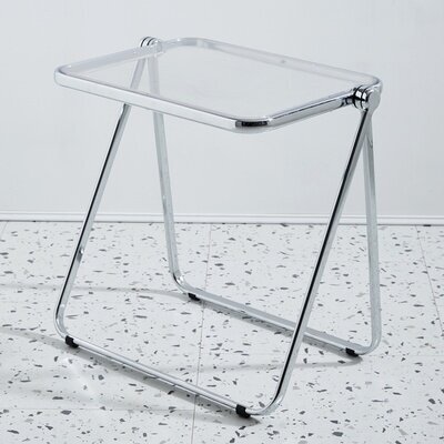 Стол складной для кафе и офиса с прозрачной столешницей (прозрачный)