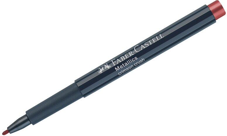 Маркер для декорирования Faber-Castell Metallics (1.5мм, круглый, малиновый металлик) (160793)