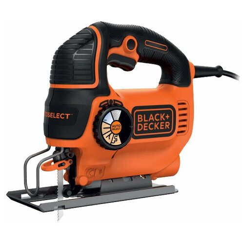 Электролобзик BLACK+DECKER KS801SEK, 550 Вт электролобзик black decker bes610k qs 650 вт оранжевый черный