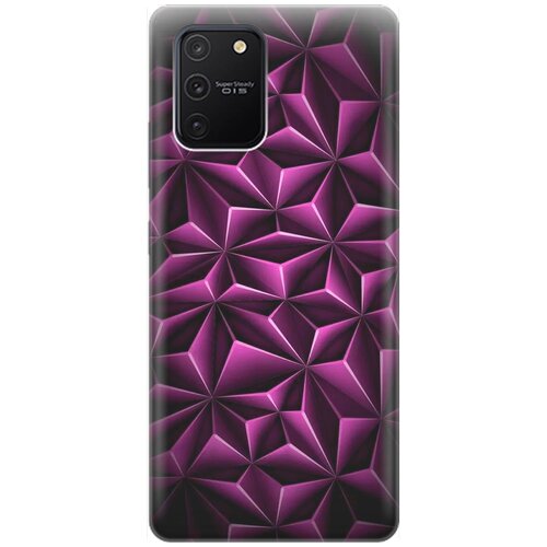 фото Re:pa накладка transparent для samsung galaxy s10 lite с принтом "лиловый узор"