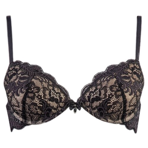 фото Бюстгальтер luce del sole , размер 70b (2b), черный, бежевый