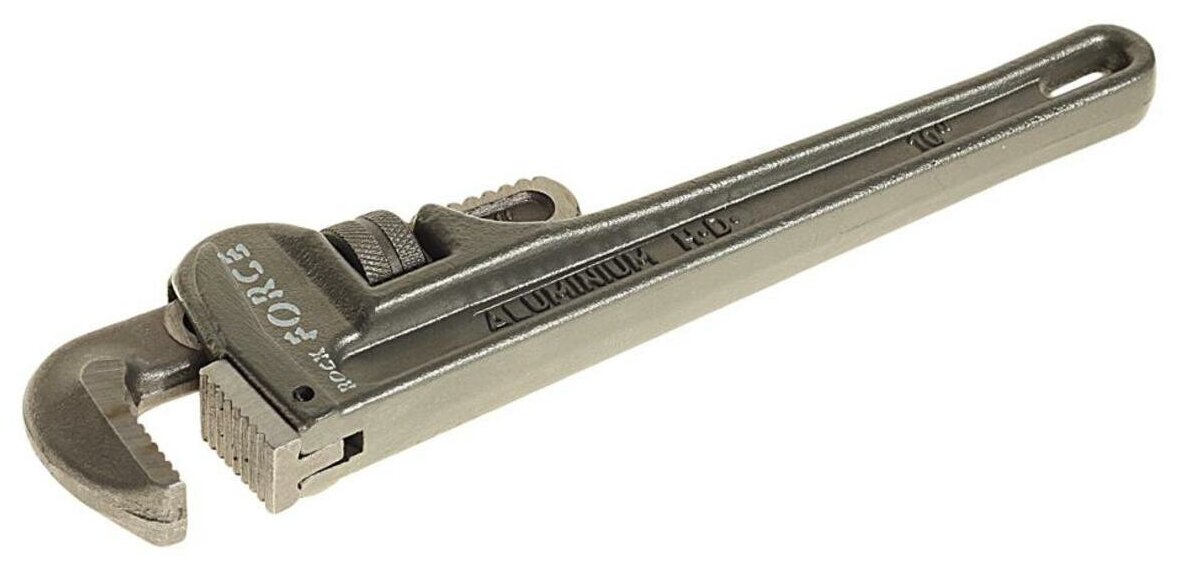 Ключ газовый 50мм 10" с алюминиевой рукояткой ROCKFORCE
