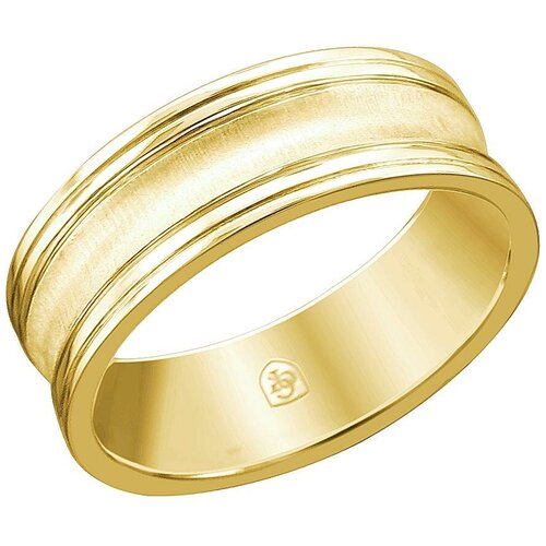 фото Эстет кольцо из жёлтого золота 01о030450, размер 17