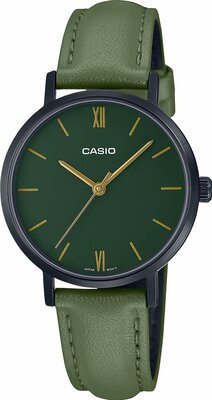 Наручные часы CASIO Collection LTP-VT02BL-3A, зеленый, черный