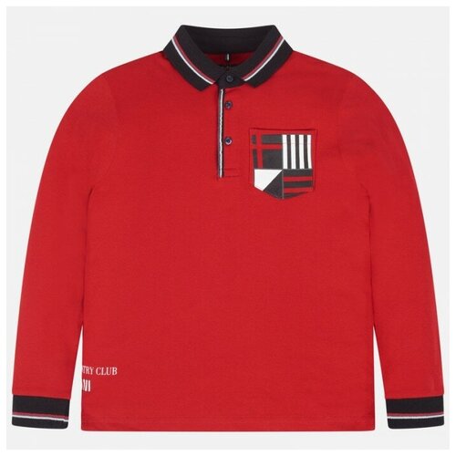 фото Поло mayoral, размер 8(128), красный