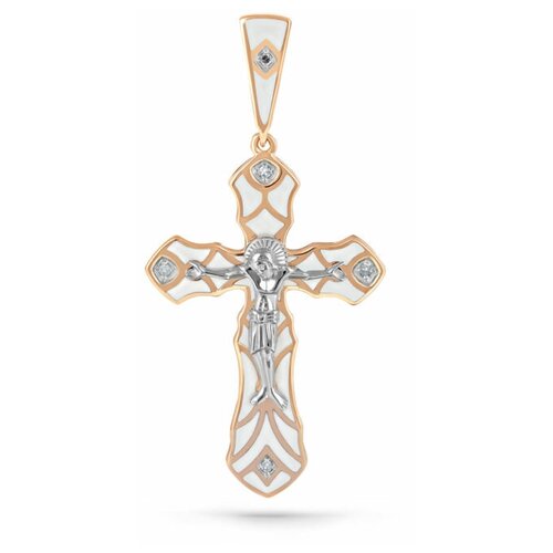 Кулоны KABAROVSKY Крест из золота с бриллиантом