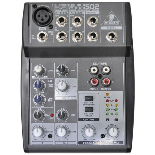 Микшерный пульт BEHRINGER XENYX 502 behringer xenyx x1204usb микшерный пульт с usb интерфейсом