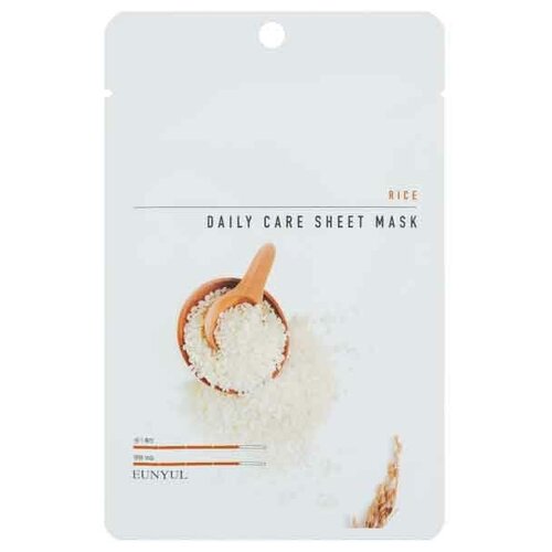 Eunyul Маска тканевая для лица с экстрактом риса - Rice daily care sheet mask, 22г